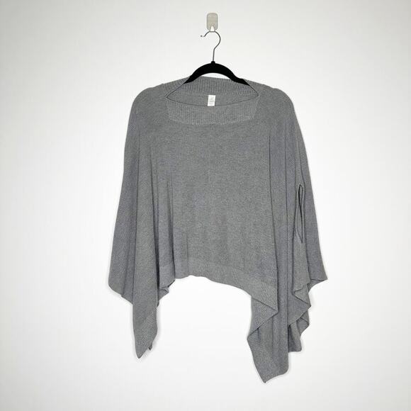 Lululemon Forward Flow Knit Poncho Cashmere Blend Women's Gray One Size O/S - Picture 2 of 4